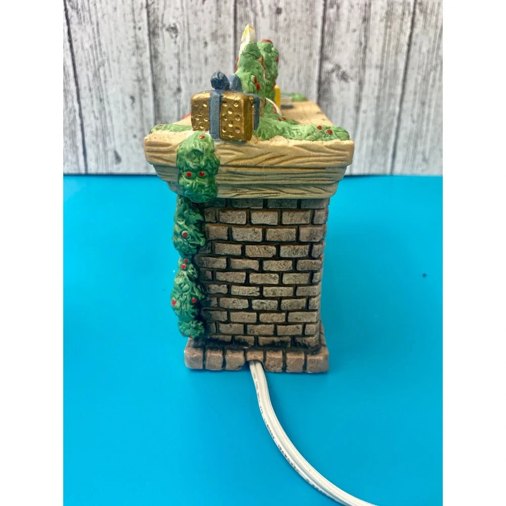 Light Up Christmas Fireplace Village‎ House Tabletop Decor with Lights